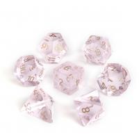 Quartz Dice pink 15-20mm Sold By PC