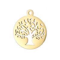 Stainless Steel Pendants 304 Stainless Steel Tree Vacuum Plating DIY Sold By PC