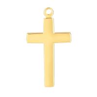 Stainless Steel Cross Pendants 304 Stainless Steel Vacuum Plating DIY Sold By PC