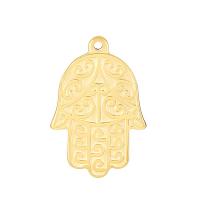 Stainless Steel Pendants 304 Stainless Steel Hamsa Vacuum Plating DIY Sold By PC