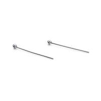 304 roestvrij staal Bal hoofd Pin, Aar, DIY, zilver, 34x4mm, Verkocht door PC