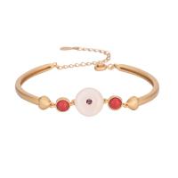 laiton bracelet, avec pierre gemme, pour femme, 60mm, Vendu par PC