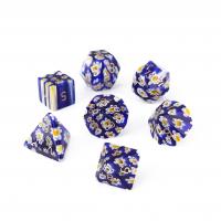 Lampwork Dice, blandade färger, 15-20mm, Säljs av PC