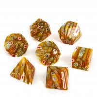 Lampwork Dice, dathanna measctha, 15-20mm, Díolta De réir PC