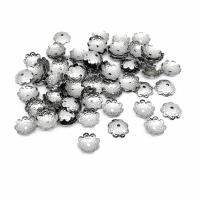 Rostfritt stål Pärlor Keps, 304 rostfritt stål, maskin poleras, DIY & maskinpolering, ursprungliga färgen, 10mm, Hål:Ca 1.5mm, Säljs av PC