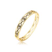 Cilindrata Zircone Bracciale in ottone micro pavimenta, Placcato oro 18K, Regolabile & stili diversi per la scelta & Micro spianare cubic zirconia & per la donna & smalto, Venduto da PC