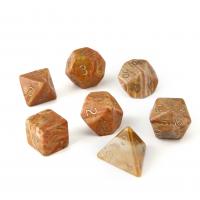 Natural Stone Dice reddish orange 15-20mm Sold By PC