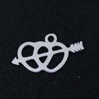 Cruach dhosmálta Croí pendants, 201 Cruach dhosmálta, jewelry faisin & snasta & DIY & unisex, dathanna níos mó le haghaidh rogha, 17x9mm, 5ríomhairí pearsanta/Mála, Díolta De réir Mála