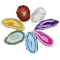 Agate décoration, Irrégulière, poli, plus de couleurs à choisir, 80x50x5mm, Vendu par PC