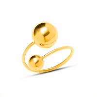 304 roestvrij staal Manchet Finger Ring, gold plated, mode sieraden & voor vrouw, gouden, 6mm,10mm, Verkocht door PC