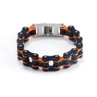 Acier titane bracelet, vernis au four, unisexe, plus de couleurs à choisir, Longueur Environ 21 cm, Vendu par PC