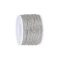 Messing Oval Chain, met kunststof spoel, plated, DIY & verschillende grootte voor keus, meer kleuren voor de keuze, nikkel, lood en cadmium vrij, Ca 100Yard/spool, Verkocht door spool