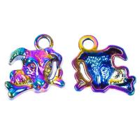 In lega di zinco animali pendenti, lega in zinco, Cane e osso, placcato multicolore, unisex, multi-colore, assenza di nichel,piombo&cadmio, 16x15x4mm, Venduto da PC