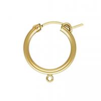 Gold-filled Hoop Σκουλαρίκια Εξαρτήματα, Γύρος, 14K χρυσό γεμάτο, DIY & διαφορετικό μέγεθος για την επιλογή, χρυσαφένιος, νικέλιο, μόλυβδο και κάδμιο ελεύθεροι, Sold Με Ζεύγος