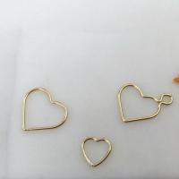 Gold-filled anéis de ligação, Coração, 14K cheio de ouro, DIY & Vario tipos a sua escolha, dourado, níquel, chumbo e cádmio livre, vendido por PC