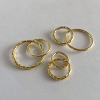 Goud gevulde Linking Ring, Ronde, 14K met goud gevuld, verschillende grootte voor keus, gouden, nikkel, lood en cadmium vrij, Verkocht door PC