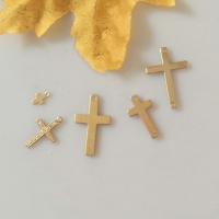 Doublé or Pendentif, croix, 14K rempli d’or, DIY & styles différents pour le choix, doré, protéger l'environnement, sans nickel, plomb et cadmium, Vendu par PC