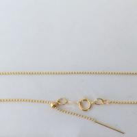 Goud gevulde Keten, 14K met goud gevuld, DIY & balketting, gouden, nikkel, lood en cadmium vrij, Lengte 18.5 inch, Verkocht door PC