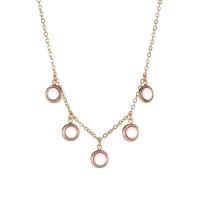 Collar de Latón, metal, con resina, con 1.96 inch extender cadena, Palo, chapado en color dorado, Joyería & para mujer, dorado, libre de níquel, plomo & cadmio, 9mm, longitud aproximado 19.69 Inch, Vendido por UD