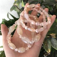 White Cherry Blossom Agate Bracelet, snasta, do bhean, dathanna measctha, Fad Thart 21 cm, Díolta De réir PC