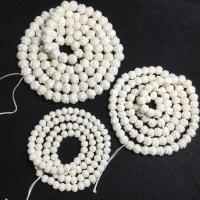 Ox osso grânulos, miçangas, Flor, esculpidas, DIY & tamanho diferente para a escolha, branco, vendido para Aprox 38 cm Strand