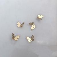 Doublé or Pendentif, papillon, 14K rempli d’or, DIY & styles différents pour le choix, doré, protéger l'environnement, sans nickel, plomb et cadmium, 11x7.50mm, Vendu par PC