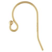 Gold Filled Earring Hook 14K gold-filled DIY nickel lead & cadmium free Sold By Pair