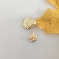 Gold-filled pendente, Conchiglia, 14K pieno d'oro, DIY & stili diversi per la scelta, dorato, assenza di nichel,piombo&cadmio, Venduto da PC