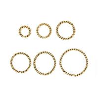 Goud gevulde Linking Ring, Ronde, 14K met goud gevuld, DIY & verschillende grootte voor keus, gouden, nikkel, lood en cadmium vrij, Verkocht door PC