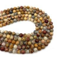 Natuurlijke crazy agaat kralen, Ronde, DIY & verschillende grootte voor keus, gemengde kleuren, Per verkocht Ca 14.96 inch Strand