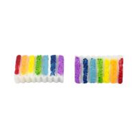 Mobiel DIY set, Hars, Taart, regenboogkleuren, 21x13mm, Ca 100pC's/Bag, Verkocht door Bag