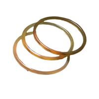 Cuerno de buey Brazalete, Donut, Diferente diámetro interior para la elección & para mujer, amarillo, 4mm, Vendido por UD