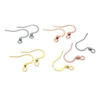 Stainless Steel Hook Earwire 316L Stainless Steel Galvanic plating fashion jewelry & polished & DIY & Unisex Sold By PC