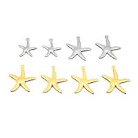 Stainless Steel Animal Pendants 304 Stainless Steel Starfish Galvanic plating fashion jewelry & polished & DIY & Unisex Approx 1mm Sold By PC