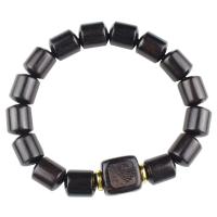 Schwarz Sandelholz Ehepaar Armband, mit Messing, Modeschmuck & unisex, 10x12mm, verkauft per ca. 6.89 ZollInch Strang