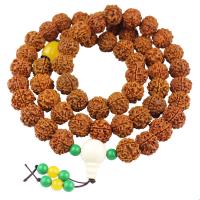 Różaniec naszyjnik, Rudraksha, Naturalne, biżuteria moda & dla obu płci, 17-18mm, około 54komputery/Strand, sprzedawane na około 31.5 cal Strand