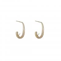 Brass Stud Earring gold color plated fashion jewelry & for woman golden nickel lead & cadmium free Sold By Pair