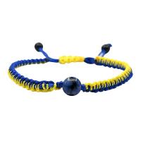 Gemstone Armbånd, Natursten, med Terylene Cord, Unisex, blandede farver, Længde Ca. 21 cm, Solgt af PC