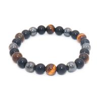 Gemstone Náramky, Přírodní kámen, s Energy kámen & Polyester, unisex, více barev na výběr, Délka Cca 21 cm, Prodáno By PC