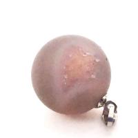 Ágata Natural Druzy Pendant, ágata, Roda, joias de moda & para casal, rosa, 30.50x21x17mm, vendido por PC