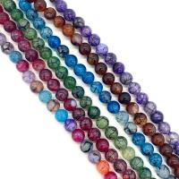 Natuurlijke Dragon Veins Agaat kralen, Ronde, DIY & verschillende grootte voor keus, meer kleuren voor de keuze, Per verkocht Ca 14.96 inch Strand