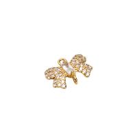 Cubic Zirconia Micro Pave Brass Pendant Animal gold color plated DIY & micro pave cubic zirconia nickel lead & cadmium free Sold By Lot