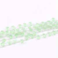 Quartz naturel bijoux perles, Cristal naturel, larme, poli, DIY, vert, 7x9mm, Vendu par 39 cm brin