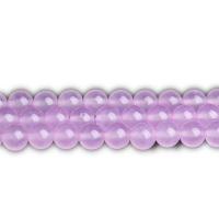 Mode Glasperlen, Glas, rund, DIY, violett, verkauft per ca. 38 cm Strang