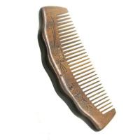 Maisiúil Gruaige Combs, Bodhi Éisc adhmaid Sapotaceae, Snoite, dathanna measctha, 55x130mm, Díolta De réir PC