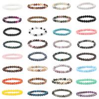 Gemstone Bracelets Round elastic & Unisex 8mm Length 7.48 Inch Sold By PC