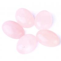 Φυσικό χαλαζία Cabochon, Rose Quartz, Ωοειδής, γυαλισμένο, DIY & διαφορετικό μέγεθος για την επιλογή, Sold Με PC