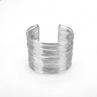 Cink Alloy Pljuska Bangle, pozlaćen, modni nakit & bez spolne razlike, više boja za izbor, nikal, olovo i kadmij besplatno, Unutarnji promjer:Približno 60mm, Prodano By PC