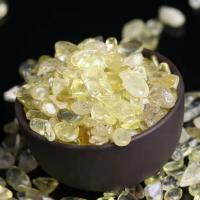 Chips Gemstone, perline citrino, lucido, giallo, Venduto da borsa