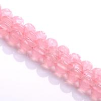 Prirodna ruža kvarca kuglice, Rose Quartz, Rose, uglađen, možete DIY, roze, Prodano Per Približno 38 cm Strand